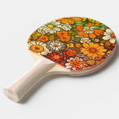 Animated floral arrangement 卓球ラケット (正面アングル)