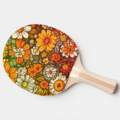 Animated floral arrangement 卓球ラケット (横)