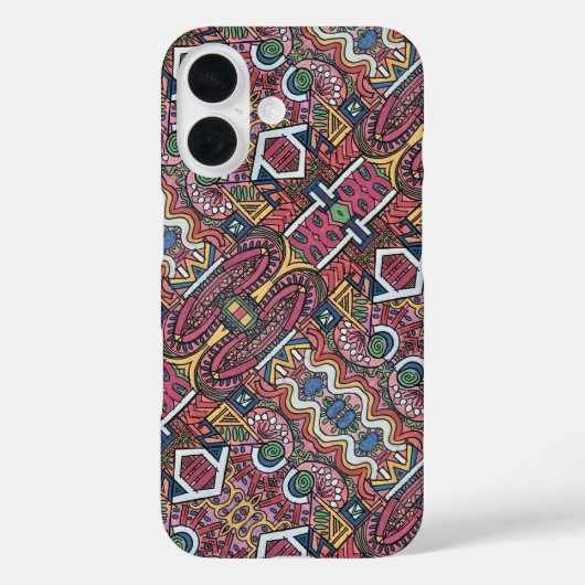 Animated-Modern Geometric Pattern Case-Mate iPhoneケース (裏面)