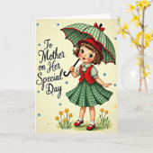 Animated Mothers Day Gift Card カード (黄色い花)