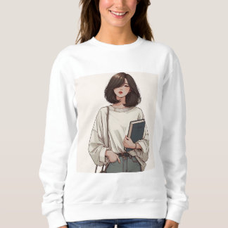 Animated printed sweatshirt for Women | 冬着 スウェットシャツ