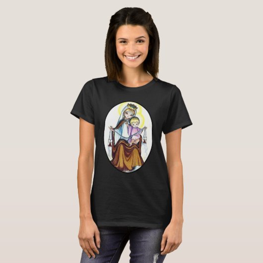 Animated Virgin Mary Tシャツ (正面フル)