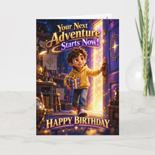 AnimatedLabbsのジギーの冒険 誕生日カード カード (正面)