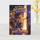 AnimatedLabbsのジギーの冒険 誕生日カード カード (黄色い花)