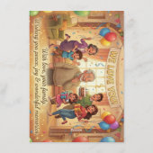 Animation style Birthday Card for Grandparents. 招待状 (裏面)