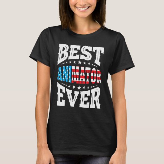 Animator Animation 4th Fourth Of July Usa American Tシャツ (正面)