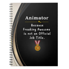 Animator Notebook - おもしろい & やる気を起こさせる Gift ノートブック