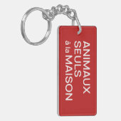 Animaux Seuls a la Maison Keychain キーホルダー (正面左)