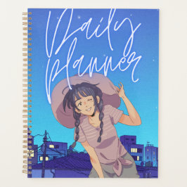 Anime Aesthetic "Daily Planner" | 街のサンセットビジュアル プランナー手帳