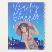 Anime Aesthetic "Daily Planner" | 街のサンセットビジュアル プランナー手帳 (裏面)