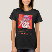 Anime Aesthetic Girl "Cherry Bomb" Euphoria Music  Tシャツ (正面)