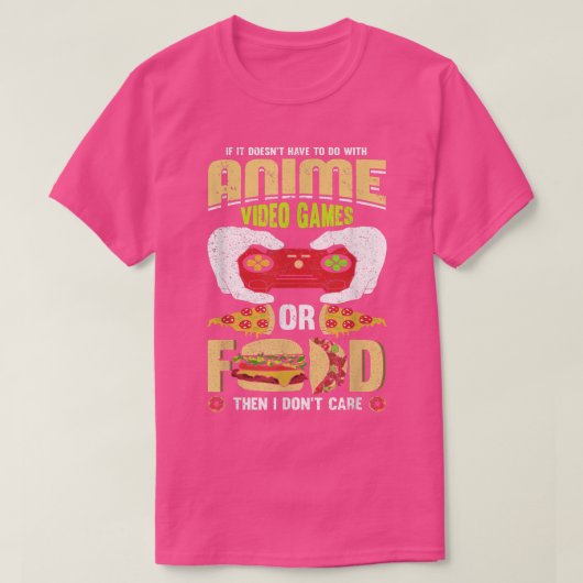 Anime and video games T-Shirt Tシャツ (デザイン正面)