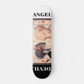 Anime Angel Devil Deck, Room Wall Art スケートボード (正面)