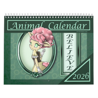 Anime Animal 2026カレン前向きダー カレンダー