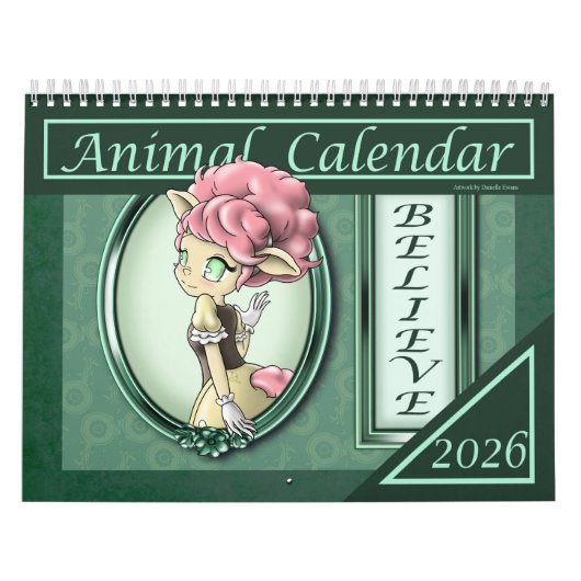 Anime Animal 2026カレン前向きダー カレンダー (カバー)