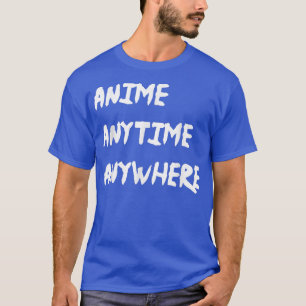 Anime Anytime Anywhere女の子10代の少年 Tシャツ