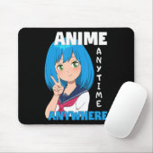 Anime Anytime Anywhere Anime Girl マウスパッド (マウス)