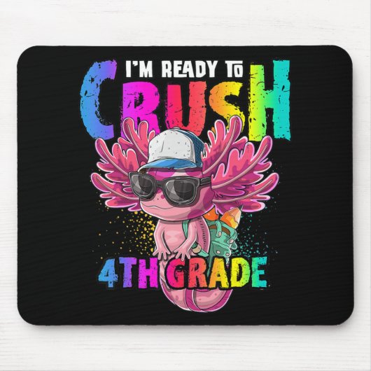 Anime Axolotl Waifu Who Love Anime Ramen And Sketc マウスパッド (正面)