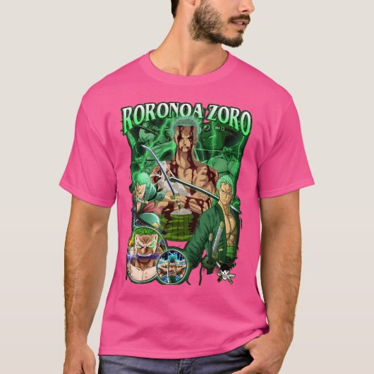 Anime Bootlegヴィンテージ – ゾロ Tシャツ (正面)
