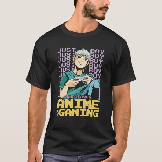 Anime Boy 遊's Video Games Tシャツ (正面)