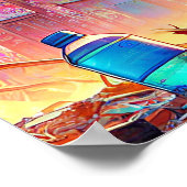 Anime Boy and Dragon in a Dystopian World ポスター (角)