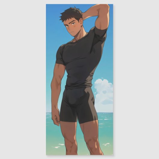 Anime Boy onビーチ (正面)