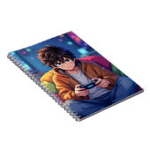 Anime Boy playing Video Game  ノートブック (右側)