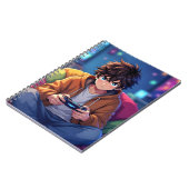 Anime Boy playing Video Game  ノートブック (左側)