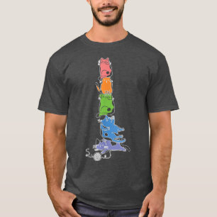 Anime Cat - Cuteかわいい猫ラーメン麺Anime Nek Tシャツ