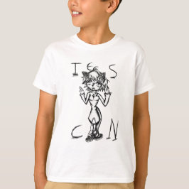 Anime Cat Girl Tシャツ