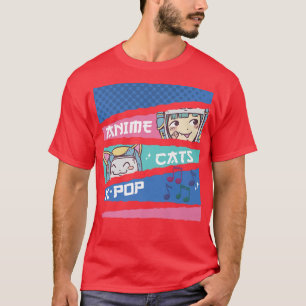 Anime Cats KPop Japanese Art Manga Otaku Kawaii Ja Tシャツ