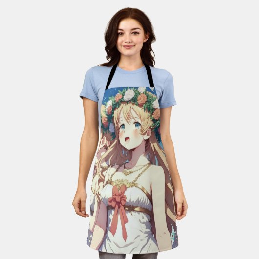 Anime Chor エプロン (着用した状態)