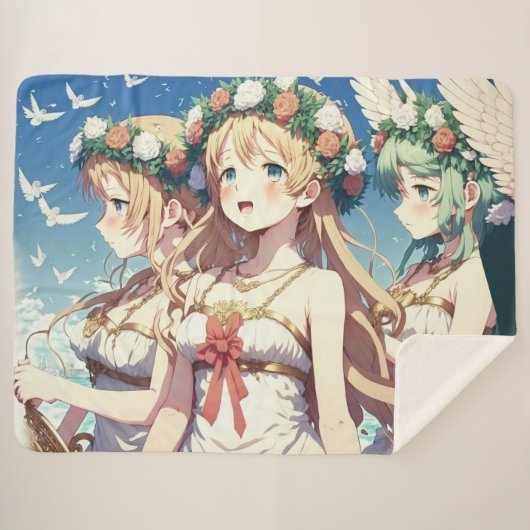 Anime Chor シェルパブランケット (正面(横))