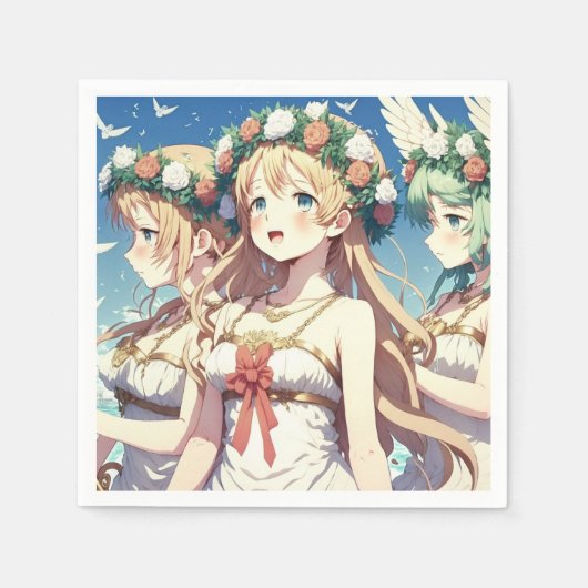 Anime Chor スタンダードカクテルナプキン (正面)