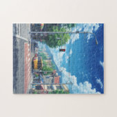 Anime City Street Jigsaw Puzzle – Bright Summer To ジグソーパズル (横)