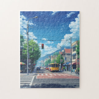 Anime City Street Jigsaw Puzzle – Bright Summer To ジグソーパズル