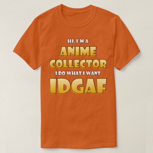 Anime Collector Costume  Cute Anime Collections ID Tシャツ (デザイン正面)