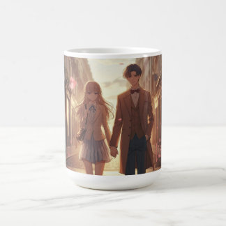 Anime Couple Valentine's Day Mug コーヒーマグカップ