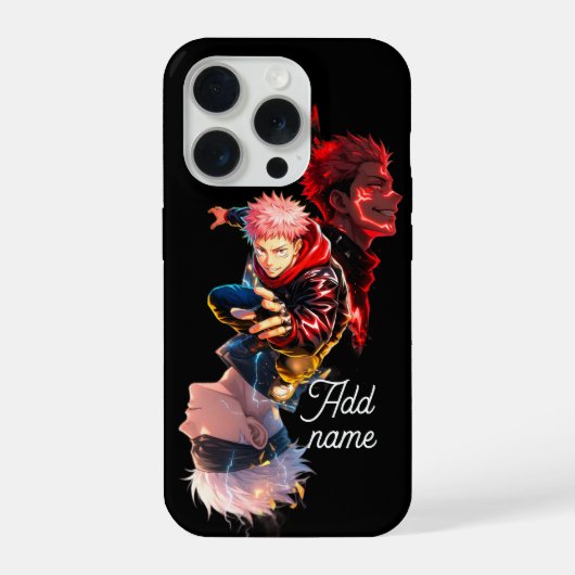 Anime Custom Name Phone Case – Personalized Jujuts iPhoneケース (裏面)