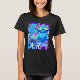 Anime Cute Blue Tiger Tシャツ – Derpyヴィンテージアニメーション