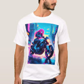 Anime Cyber Punk Themed Graphic Shirt Tシャツ (正面)