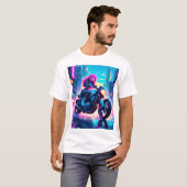 Anime Cyber Punk Themed Graphic Shirt Tシャツ (正面フル)
