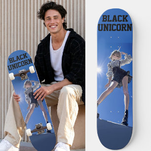 Anime Cyberpunk Black Unicorn スケートボード