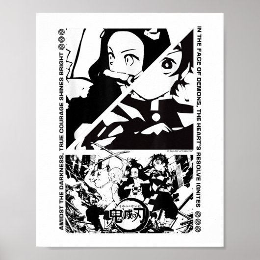 Anime Demon Slayerキャラクターダイナミックシーン_1 ポスター (正面)