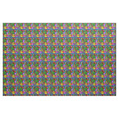 Anime design doodles faces smiles ファブリック (ヤード)