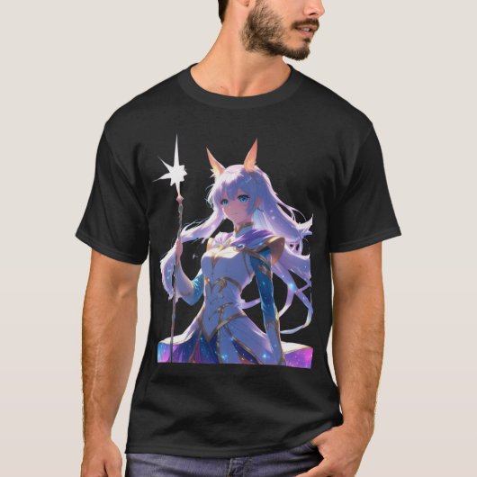 Anime Dragon Tee - 日本の Fierous Tシャツ (正面)