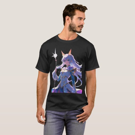 Anime Dragon Tee - 日本の Fierous Tシャツ (正面フル)