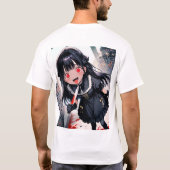 Anime Edge – 生成されたアート Tシャツ (裏面)