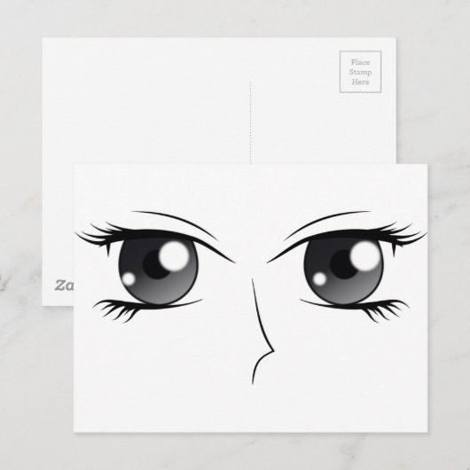 Anime Eyes -マンガ ポストカード (正面/裏面)