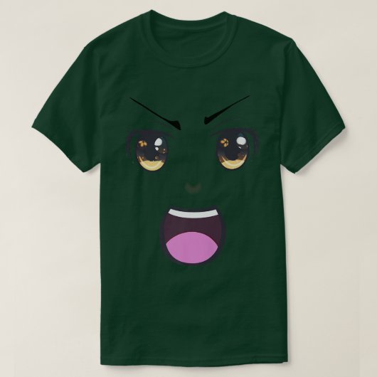 Anime Eyes 怒 Japan Culture Art Aes日本の賞 Tシャツ (デザイン正面)